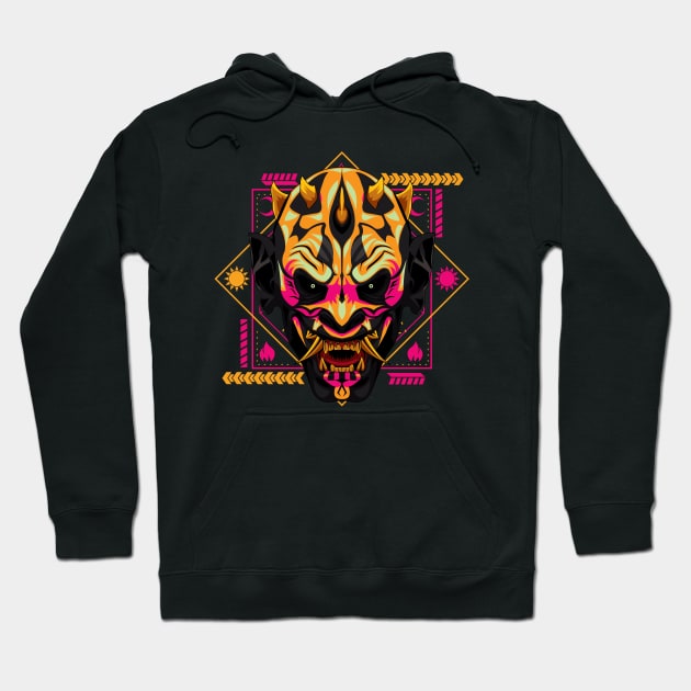 oni king mask Hoodie by SHINIGAMII